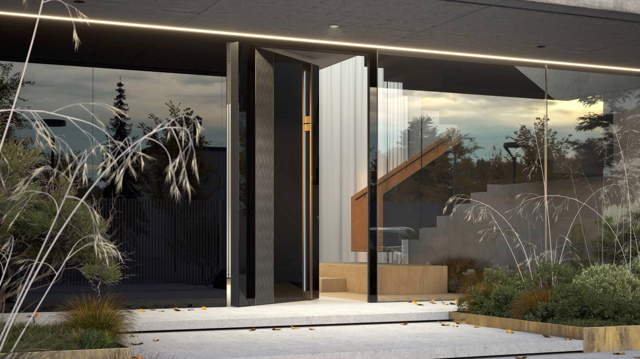 Innovative Pivot front doors